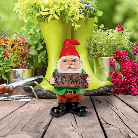 Design Toscano Mr. Bad Attitude Unwelcoming Garden Gnome Statue AL170011